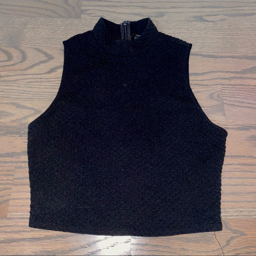 Trendy Black Crop Top